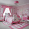 Hello Kitty Themed Pink & White Bed – Adorable Kids' Bedroom Furniture with Character Headboard
