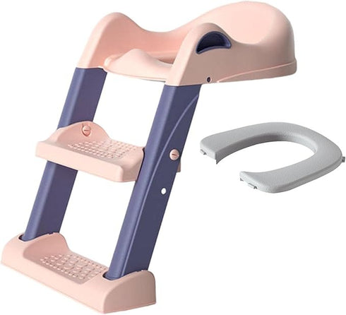 Kids Toilet Training Ladder(Pink)