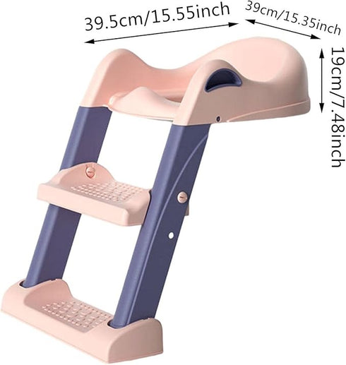 Kids Toilet Training Ladder(Pink)