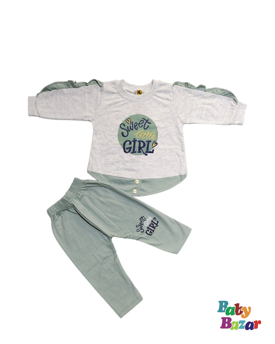 Baby Girl Summer Dress In Blended Stuff Light Green Color main image 0