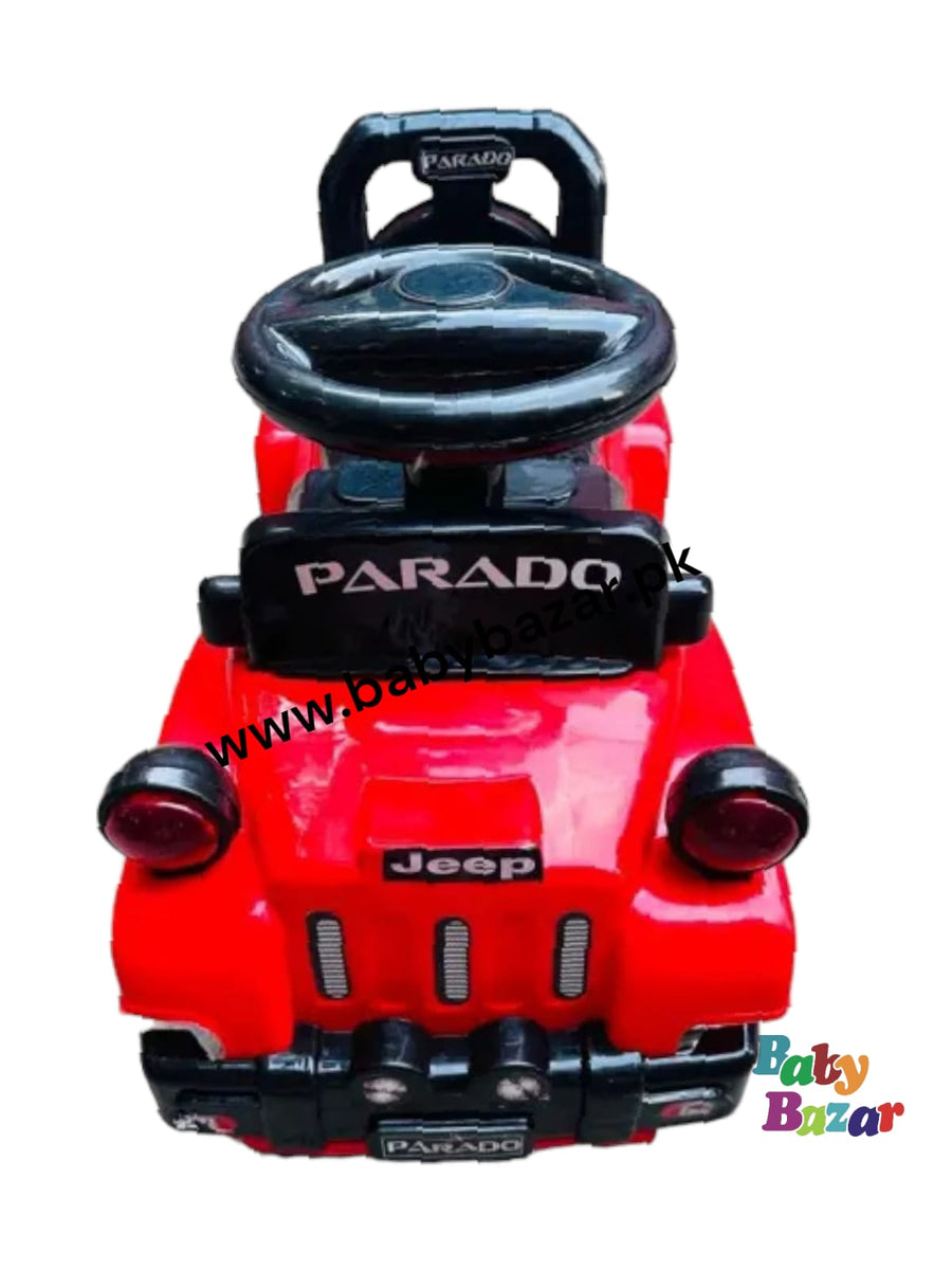 Panda Character Tolo Car For Baby In Aqua Color
