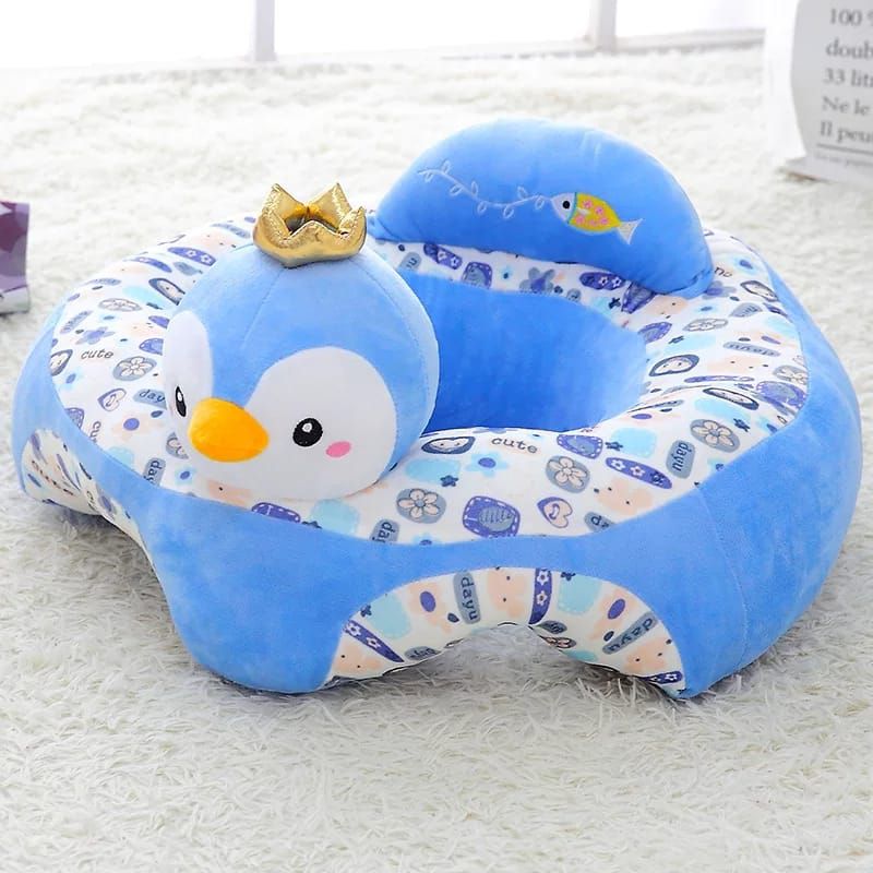 Baby Support Sofa Seat With Rattles Yellow Duck Design