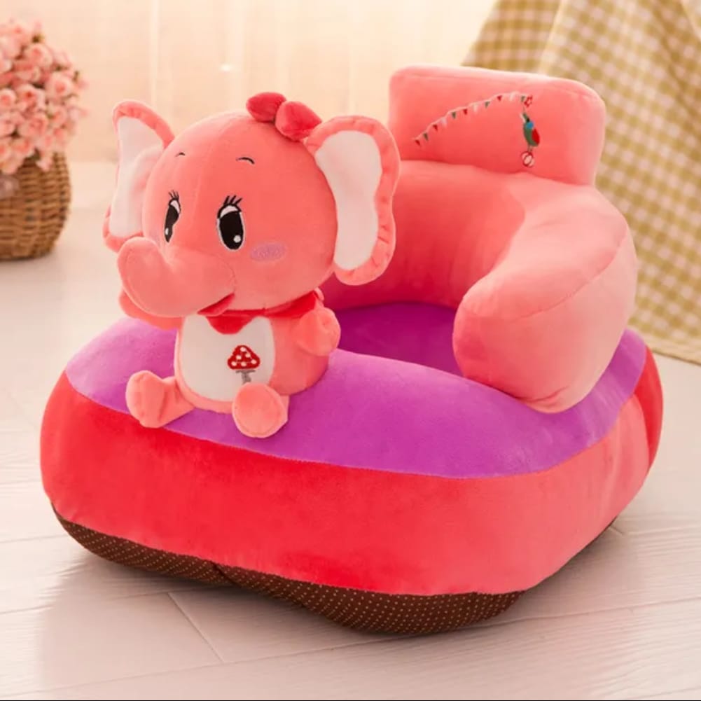 Baby Sofa Seat In Elephant Character Pink Color Baby Bazar