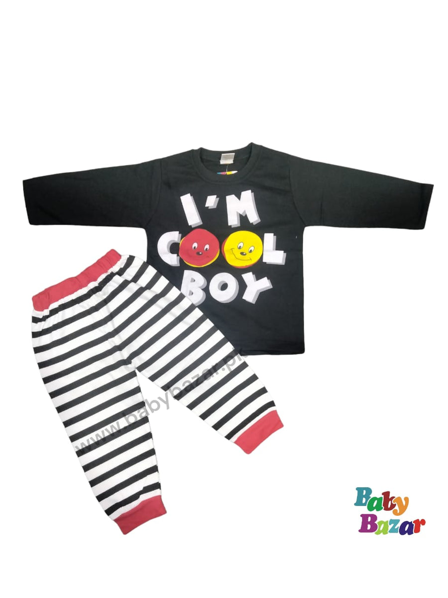 Mid-Season Dress  For Baby Boy In Terry Stuff Sport Club Print Red Color main image 1