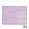 LilacBloom Waterproof Baby Changing Mat – Purple Daisy Print 28 × 23 inch | Foldable Travel Diaper Pad | Reusable Wipe-Clean Nursery Sheet