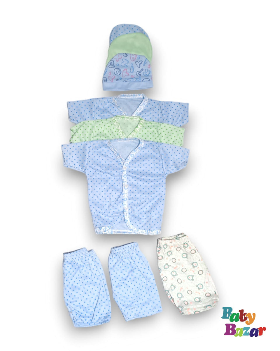 Newborn 3-Piece Set - Shirt, Shorts & Cap for Newborns 0-3 Months