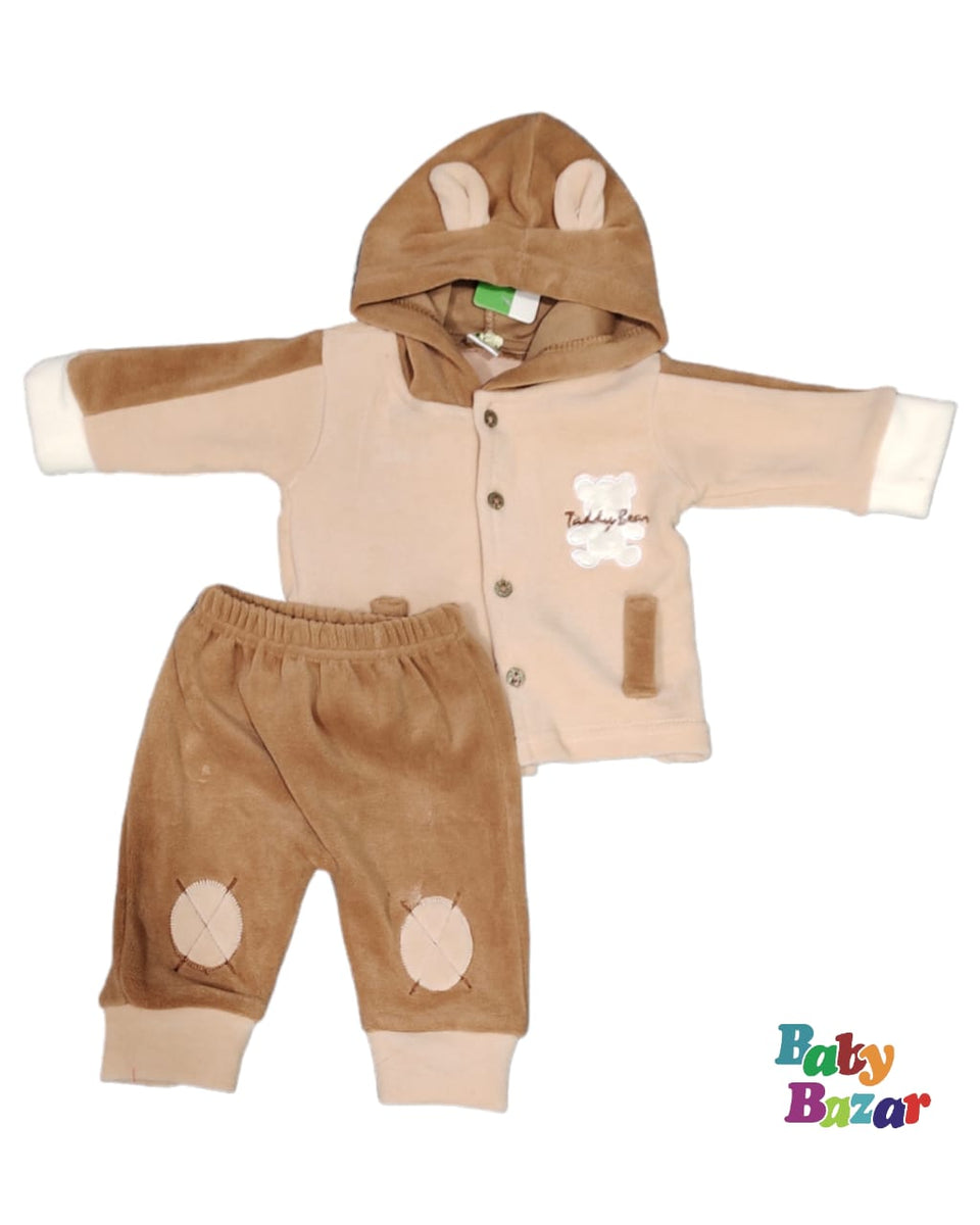 New Baby Boy Winter Dress With Hoodies In Fleece Stuff Style FERRARI In Pink Color On Sale main image 0