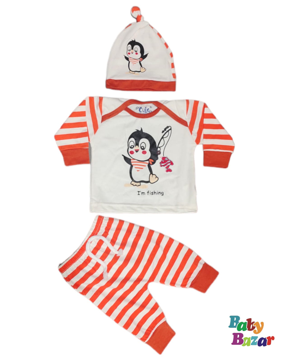 Blended Stuff Summer Dress For New Born Baba In Big Cat Print main image 1