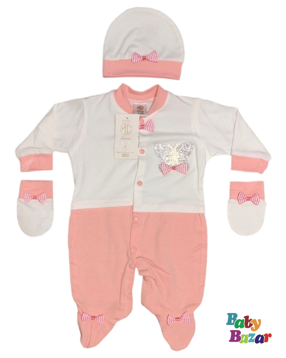 Baby Boy Birthday Party Formal 100% Cotton Grey Turkish Romper main image 0