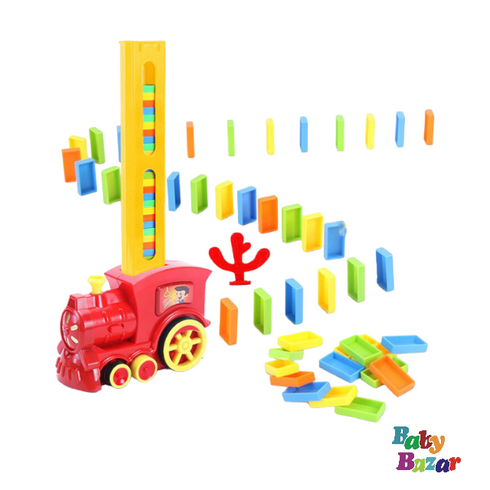 Domino Train, Domino Blocks Set, Building and Stacking Toy