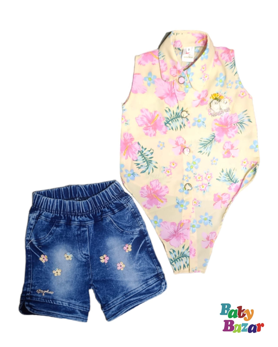 New Summer Dress For Baby Boy Porche Print Red Color main image 0