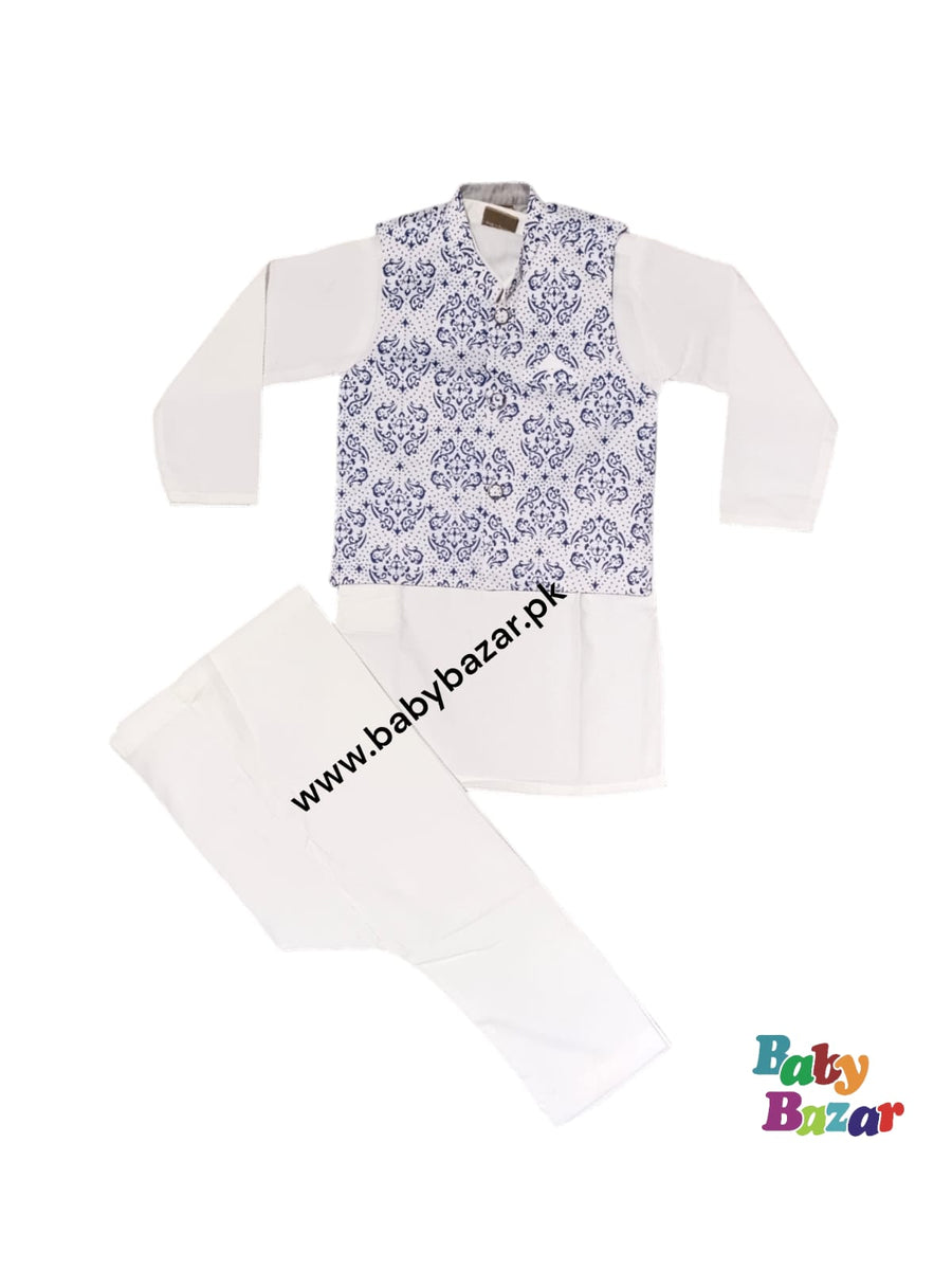 Baby Kurta Shalwar with Waistcoat - Traditional Outfit 3-6M