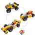 121Pcs Architect Super Racer 3-In-1 DIY Construction Building Blocks Set Toy
