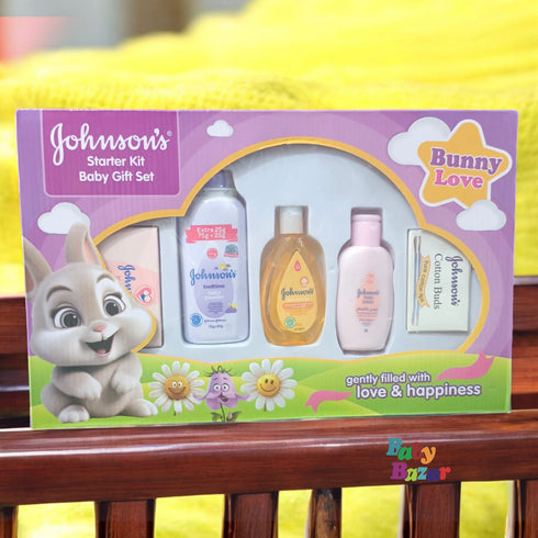New Born Babies 4Pc Cosmetic Kit Set Of Johnson's Brand - Purple