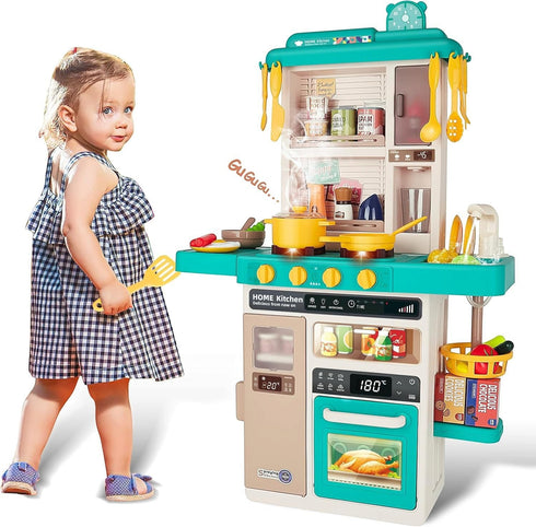 Kitchen Toys for Kids Kitchen Playset Toy 889-319 K42-B -Green