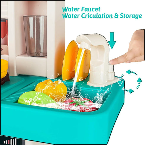 Kitchen Toys for Kids Kitchen Playset Toy 889-319 K42-B -Green