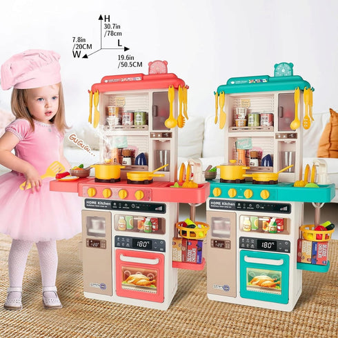 Kitchen Toys for Kids Kitchen Playset Toy 889-319 K42-B -Pink