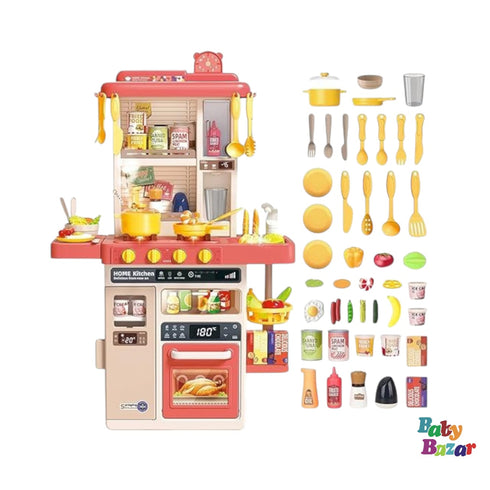 Kitchen Toys for Kids Kitchen Playset Toy 889-319 K42-B -Pink