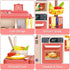 Kitchen Toys for Kids Kitchen Playset Toy 889-319 K42-B -Pink