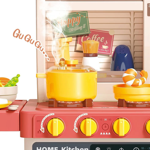 Kitchen Toys for Kids Kitchen Playset Toy 889-319 K42-B -Pink