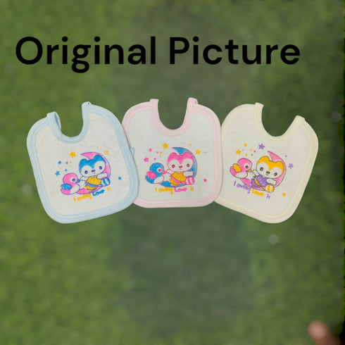 Baby Bazar Embroidered Baby Bibs – Soft, Absorbent & Adjustable