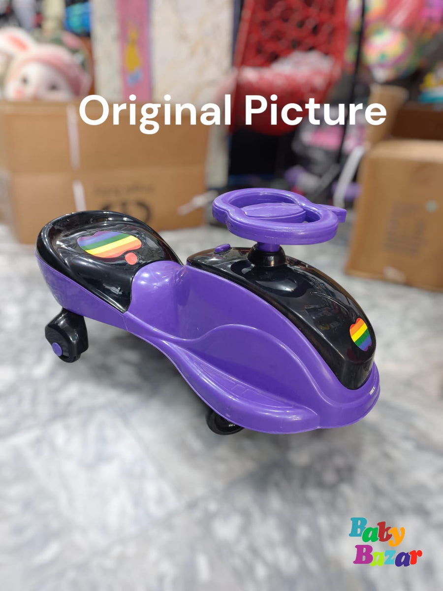 Babyhug Princess Gyro Swing Car - Purple