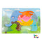 Wooden Elephant Layer Puzzle Educational Toy for Kids 22.86 x 15.24 cm