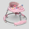 Pink Baby Walker with Monkey Toy & Activity Tray