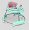 Mint Green Baby Walker with Monkey Toy & Activity Tray