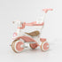 3-in-1 Baby Tricycle with Push Handle & Storage Basket - Pink & White