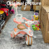 3-in-1 Baby Tricycle with Push Handle & Storage Basket - Pink & White