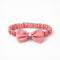 Baby Gingham Bow Headband – Red & White Checkered Elastic Hairband