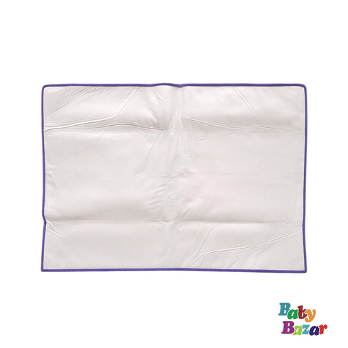 LilacBloom Waterproof Baby Changing Mat – Purple Daisy Print 28 × 23 inch | Foldable Travel Diaper Pad | Reusable Wipe-Clean Nursery Sheet