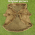 Girls Brown Faux Fur Winter Cape Shawl