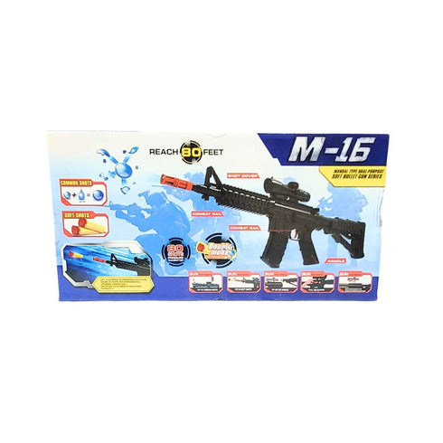 Double Mode Equipped With Soft And Crystal Bullets GUN M-16