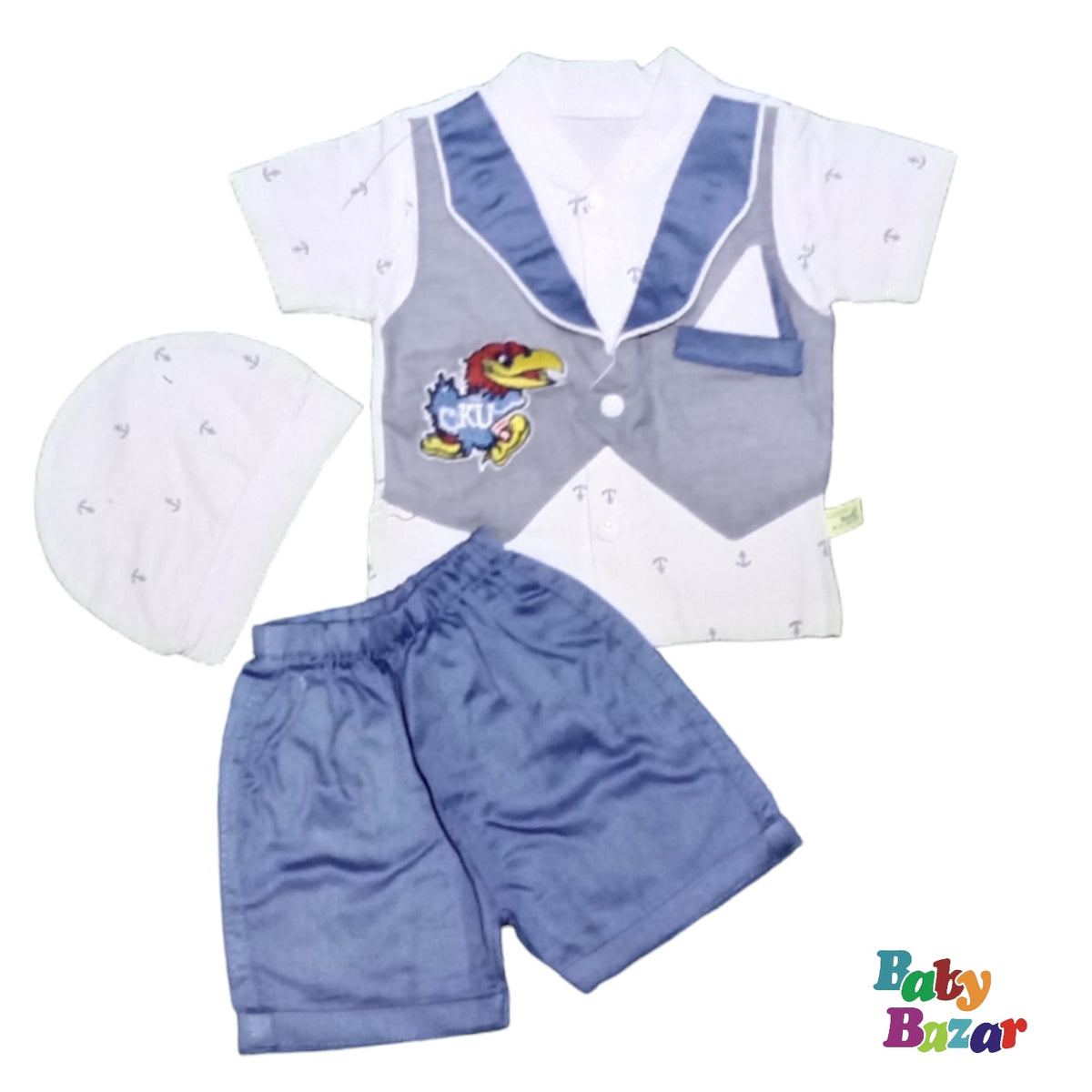 Music Printed Summer Dress For Baby Boy In Blended Stuff main image 0