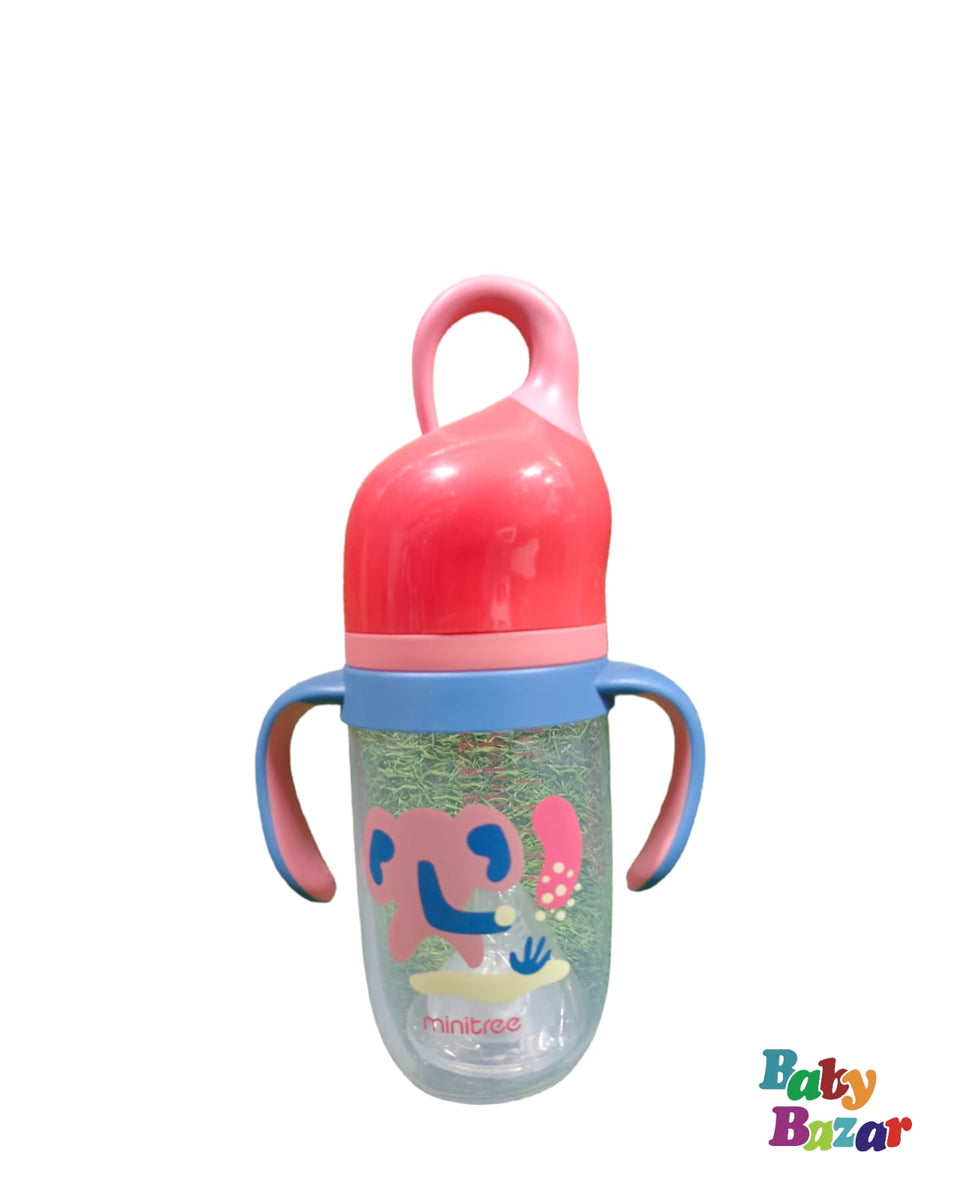 Transparent Feeder Of Minitree Brand For Baby With Yellow Lid main image 1