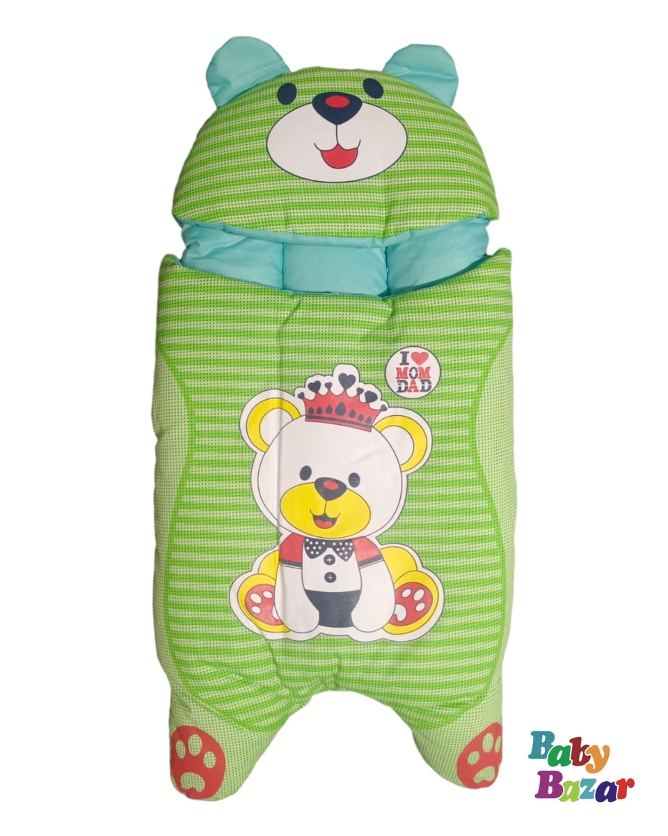 Brown Striped Baby Bister Carry Nest — Premium Newborn Sleeping Bag
