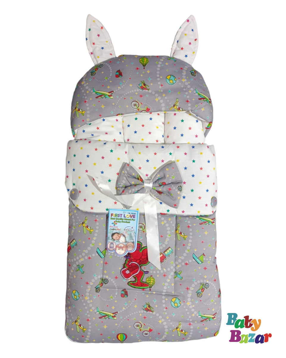 Baby Bister / Carry Nest In First Love Bear Print Design Pink Color main image 0
