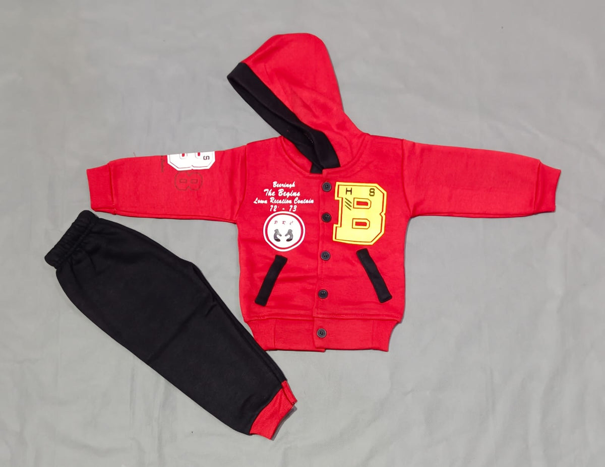 Rock & Roll Printed Velvet Stuff Winter Dress For Baby Boy main image 0