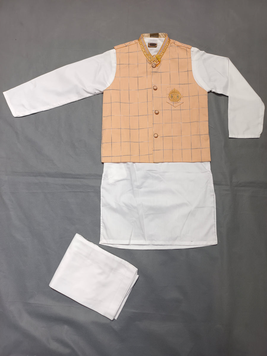 New Born Baby Boy Shalwar Kameez In Yellow and Green Mix Colours For Winter Mix  Stuff JKL679 main image 0