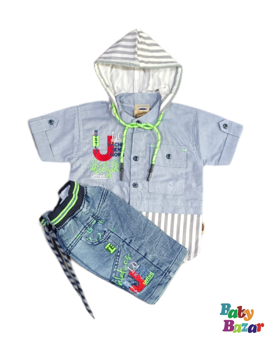 Dress For Baby Boy Online For Summer In Blue Color #MFK322 main image 0