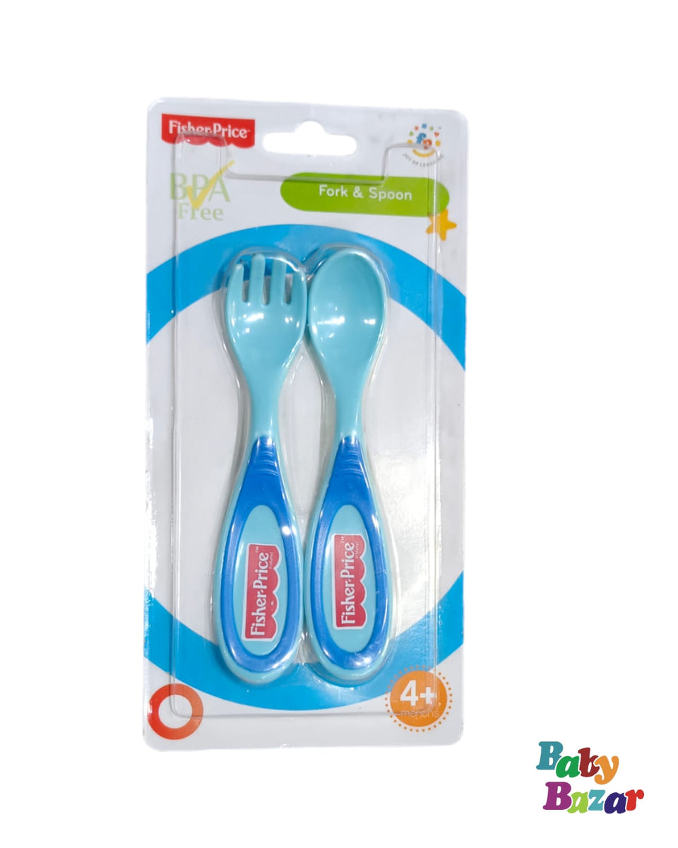Imported Feeding Spoon Set In Blue Colour