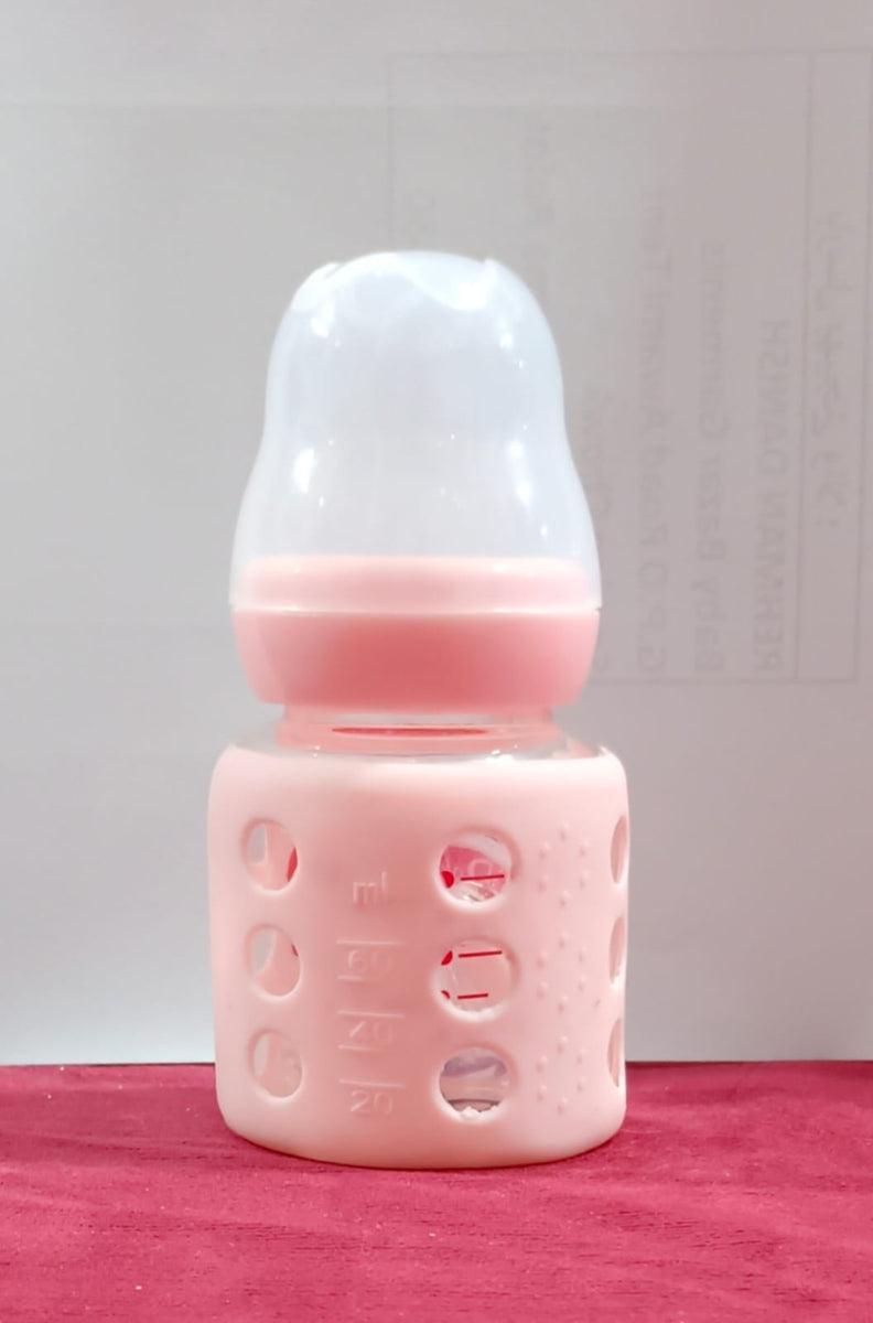 Transparent Baby Feeder  With Pink Lid main image 1