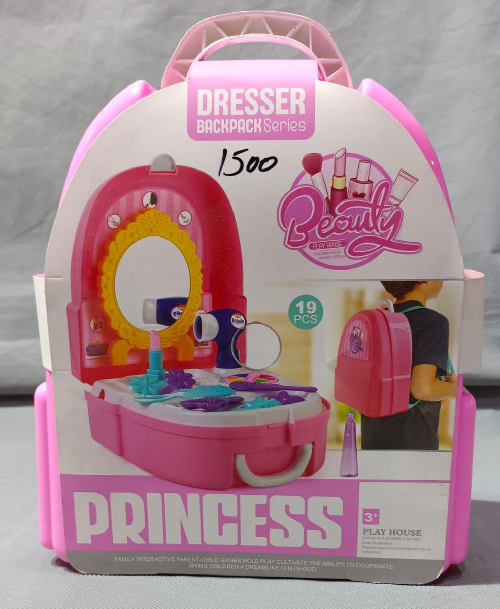 Toyshine Rolling Carry Along Beauty Set Toy with Briefcase