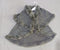 Cap Shawl Caftan For Baby Girl In Round Neck Fur Design From 3 To 7 Years In Grey Color