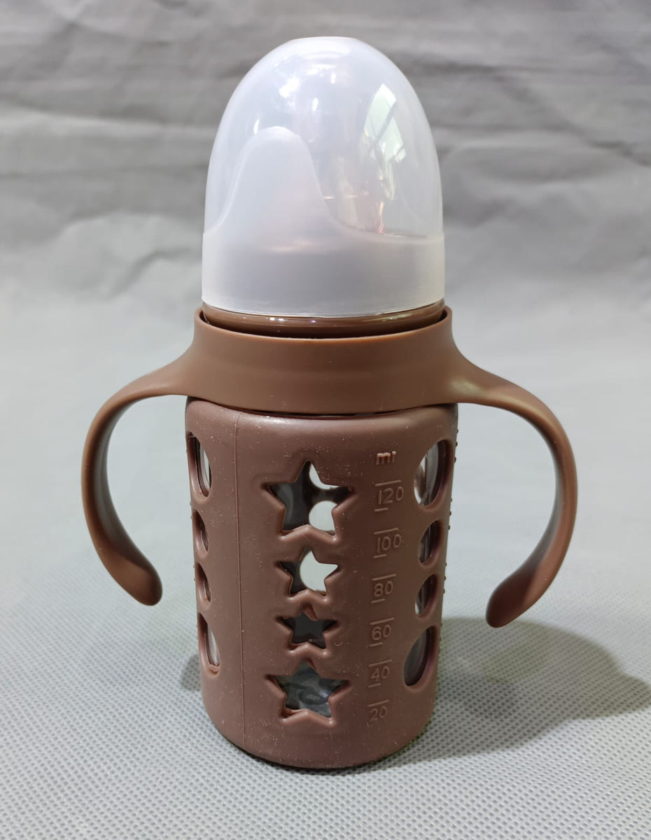 Feeder For Children In Transparent Color And Lid In Green Color