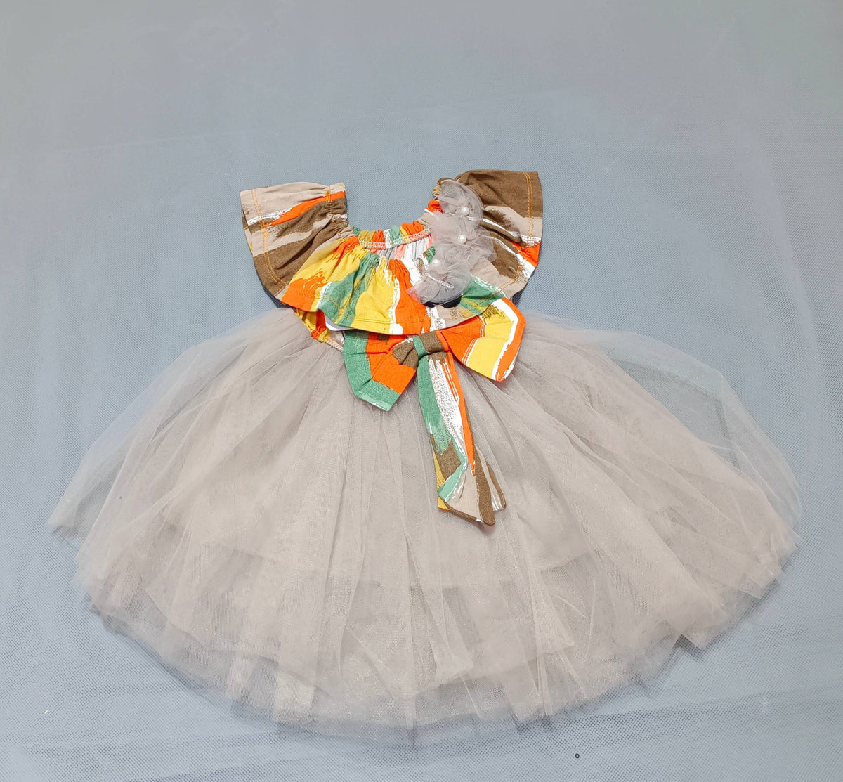 Beautiful Fancy Frock For Baby Girl In Maroon Color main image 0