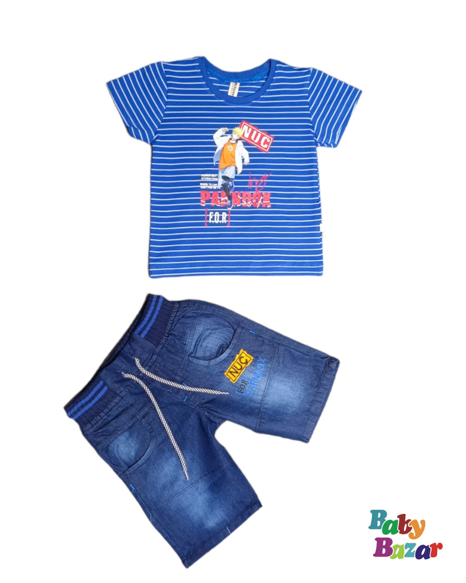 T-Shirt For Baby Boy In Blended Stuff main image 1