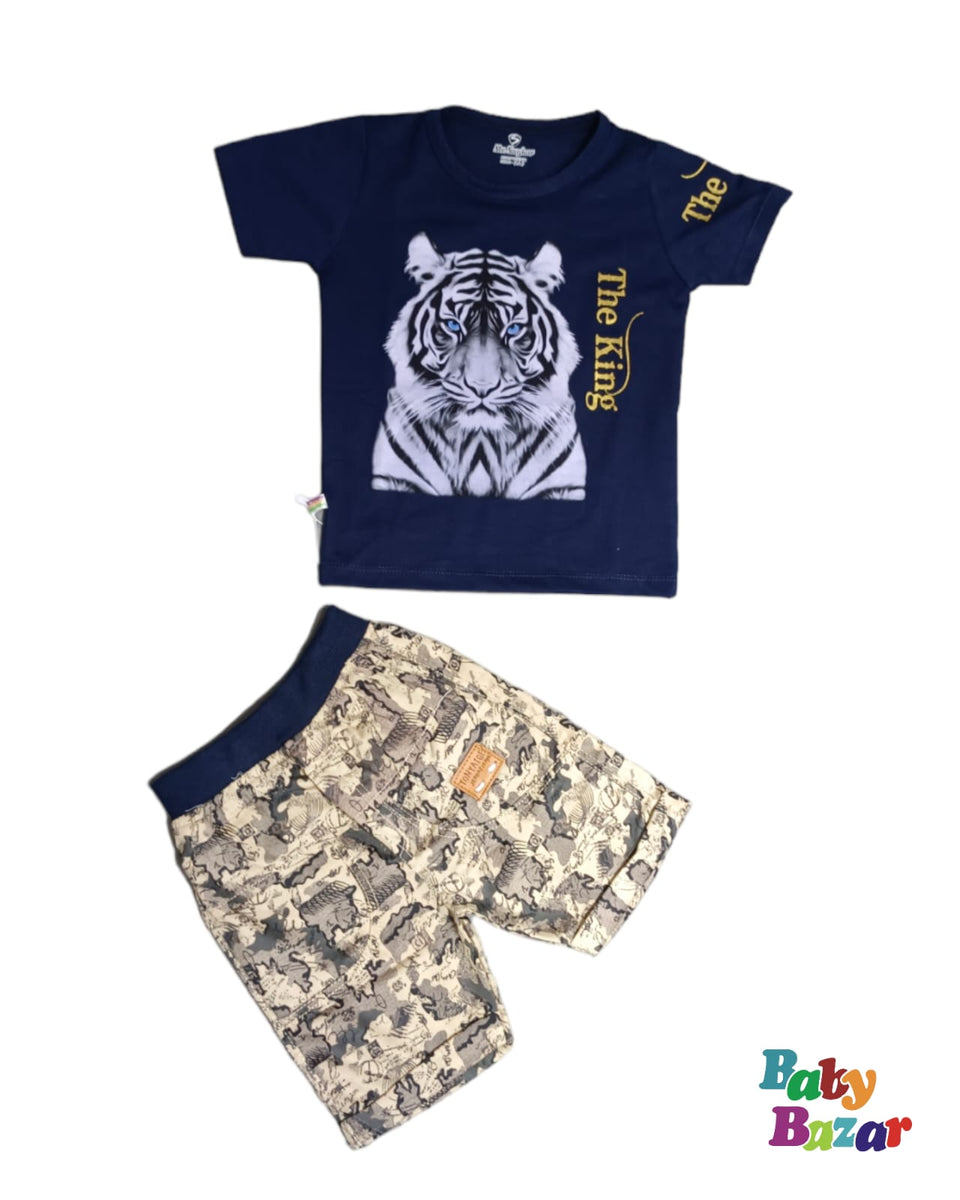 New Baby Boy Blended  Stuff Dress With Beautiful Print main image 0